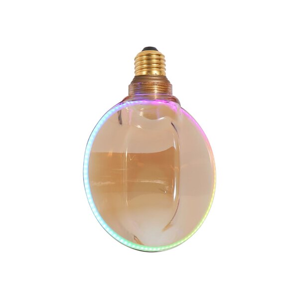 LED Leuchtmittel dimmbar Glas Bernstein E27 B:8 cm
