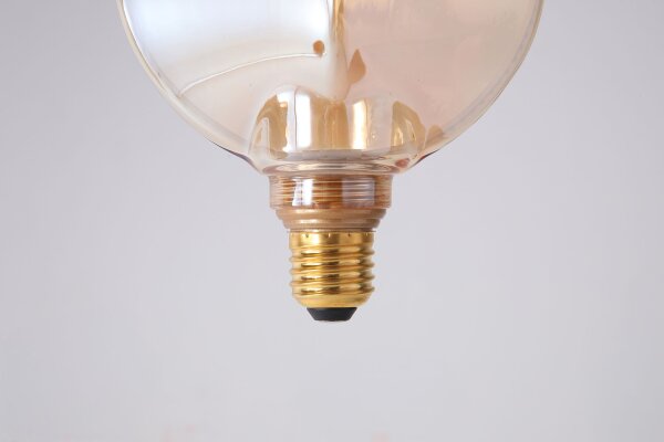LED Leuchtmittel dimmbar Glas Bernstein E27 B:8 cm
