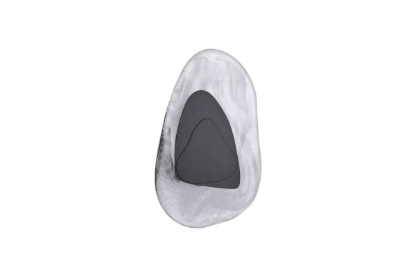 LED Wandlampe 3000K Glas Metall Schwarz B:20cm indirekt