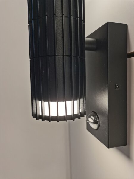 Außenwandleuchte Aluminium Schwarz GU10 IP44 T:11,3 cm