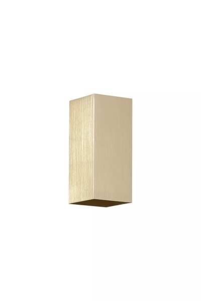Wandleuchte Up Down Aluminium Gold GU10 H:15,4 cm