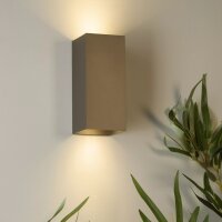 Wandlampe Aluminium Bronze-Braun GU10 Up Down eloxiert