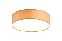 Deckenleuchte Stoff Champagner E27 &Oslash;38 cm 2-flammig