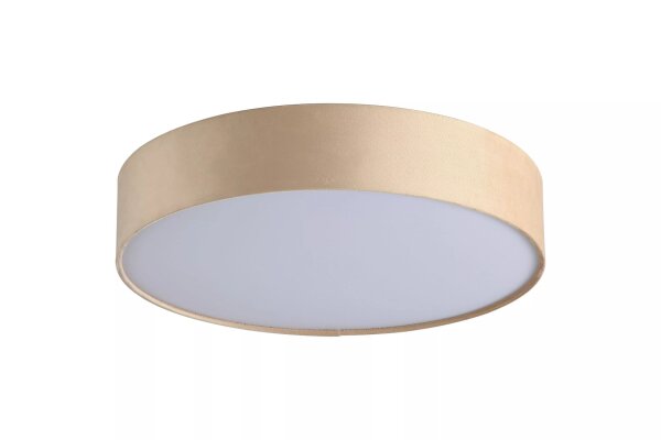 Deckenleuchte Stoff Champagner blendarm E27 Ø50 cm rund