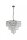 Pendelleuchte Glas Metall Messing Antik E14 Ø50 cm klar