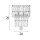 Wandleuchte Glas Metall Messing Antik E14 IP44 H:30 cm