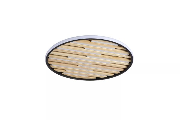 LED Deckenlampe dimmbar 3000K Metall Schwarz Ø49 cm