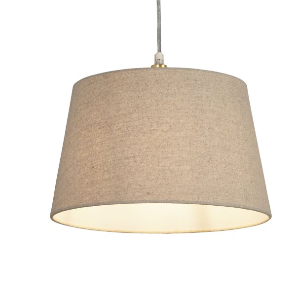 Lampenschirm Leinen Natur E14 E27 Ø30 cm blendarm