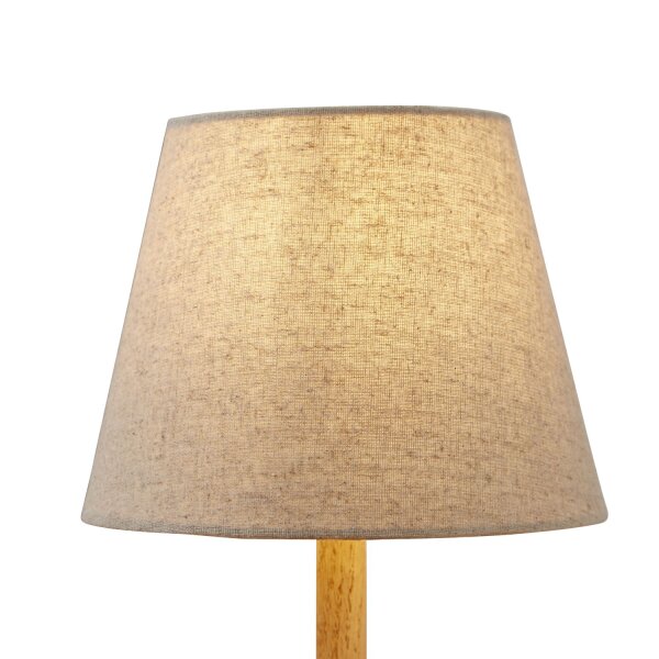Lampenschirm Leinen Natur E14 E27 Ø20 cm blendarm