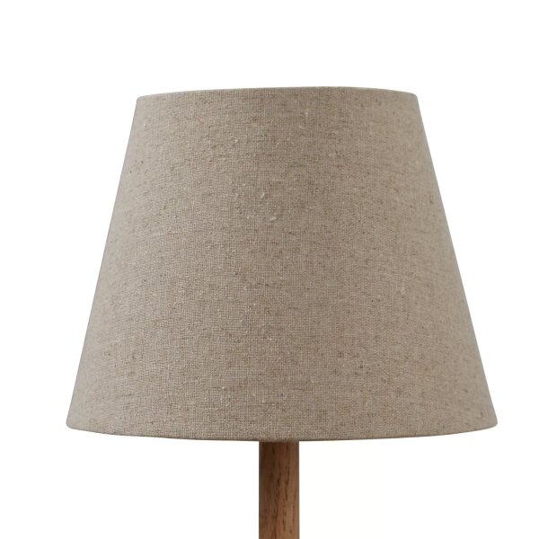 Lampenschirm Leinen Natur E14 E27 Ø20 cm blendarm
