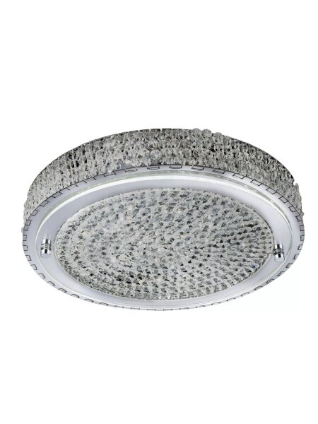 LED Deckenleuchte 4000K Glas Metall Chrom Ø40 cm modern
