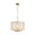 Pendelleuchte Glas Metall Gold E14 Ø40 cm Zylinder klar