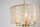 Pendelleuchte Glas Metall Gold E14 Ø40 cm Zylinder klar