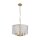 Pendelleuchte Glas Metall Gold E14 Ø40 cm Zylinder klar