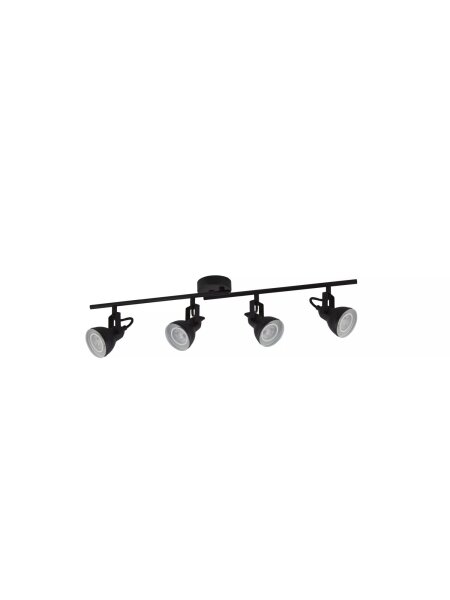 Deckenspot schwenkbar Metall Silber Weiß GU10 L:81 cm