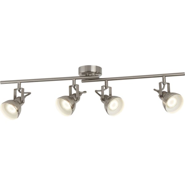 Deckenstrahler drehbar Edelstahl Silber GU10 L:81 cm