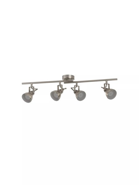 Deckenstrahler drehbar Edelstahl Silber GU10 L:81 cm