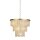 Pendelleuchte Glas Metall Gold Weiß E14 Ø65 cm blendarm