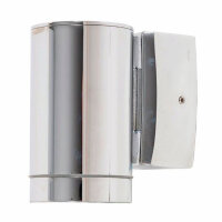 Wandlampe Au&szlig;en Nickel Echt-Messing rund IP64 Modern
