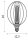LED Leuchtmittel 1800K Metall Schwarz E27 H:16 cm Käfig