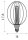 LED Leuchtmittel 2700K Metall Gold E27 H:16 cm Käfig