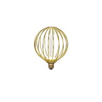 LED Leuchtmittel 4000K Metall Gold E27 &Oslash;12,5 cm K&auml;fig