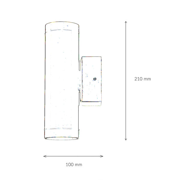 Up Down Leuchte Außen Messing massiv IP64 rostfrei