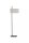 Stehlampe Fußschalter Leinen Schwarz Natur E27 H:142 cm