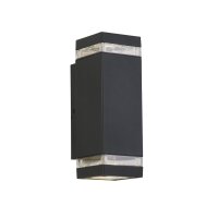 Au&szlig;enwandleuchte Aluminium Hellgrau GU10 IP44 T:11 cm