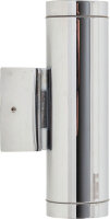 Wetterfeste Wandleuchte SERRES Chrom IP54 Up Down