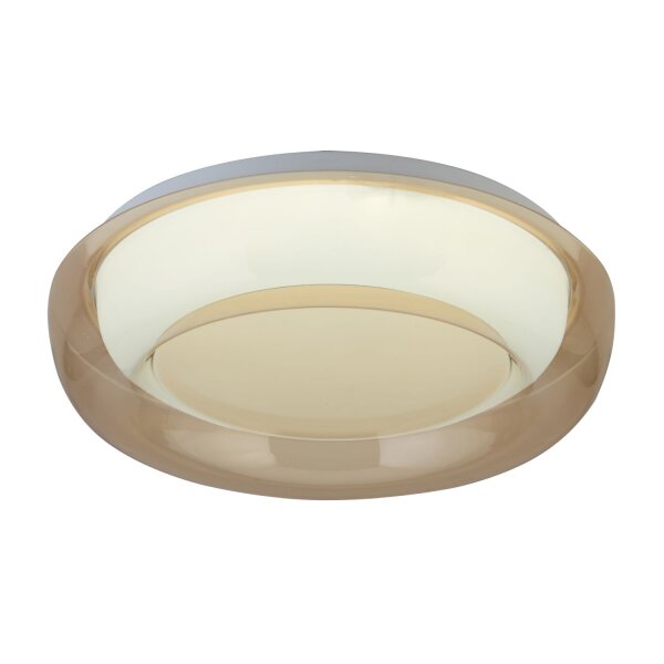 LED Deckenlampe 3000-6000K Metall Bernstein Weiß Ø30 cm