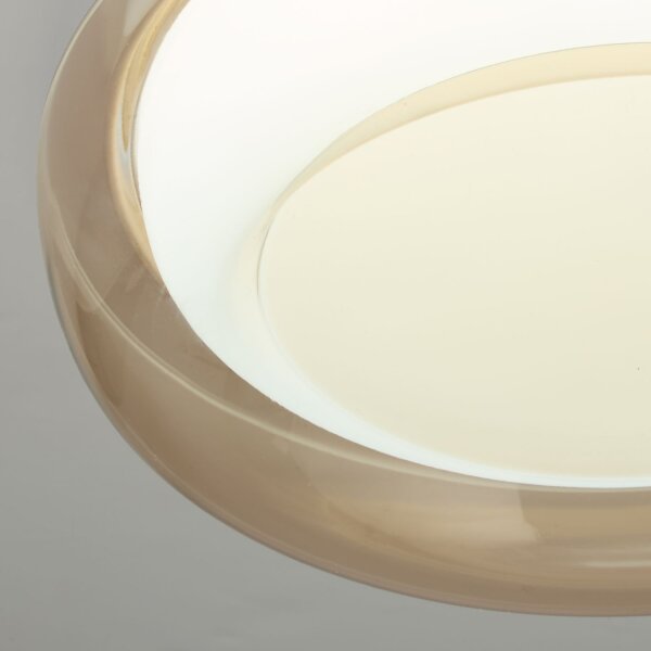 LED Deckenlampe 3000-6000K Metall Bernstein Weiß Ø30 cm