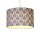 Lampenschirm Stoff Creme Blau E14 E27 H:22 cm Zylinder