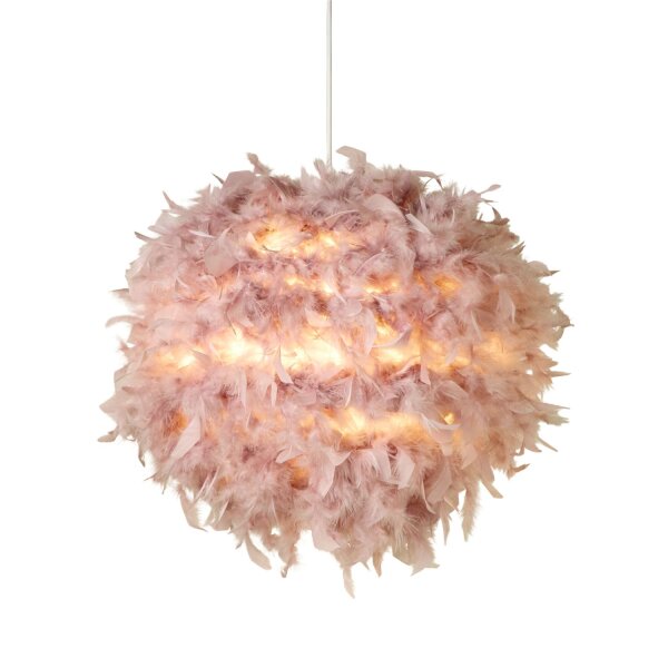 Lampenschirm Federn Beere E14 E27 Ø50 cm Kugel Modern