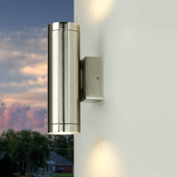 Wandlampe Au&szlig;en Messing IP64 rostfrei Up Down Haus