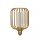 LED Leuchtmittel 1800K Glas Metall Gold E27 H:16,9 cm