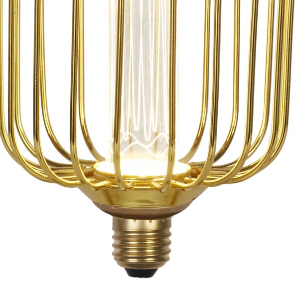 LED Leuchtmittel 2700K Glas Gold E27 Ø10 cm Käfig