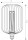 LED Leuchtmittel 4000K Glas Metall Gold E27 H:16,9 cm