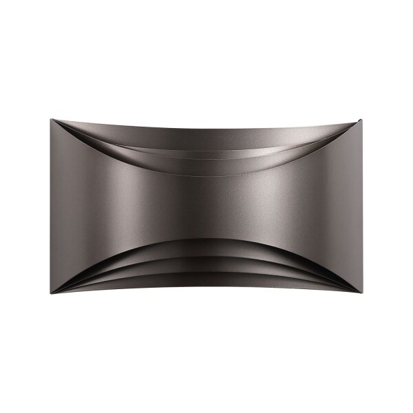LED Wandlampe Up Down 2700K Metall Bronze H:15 cm