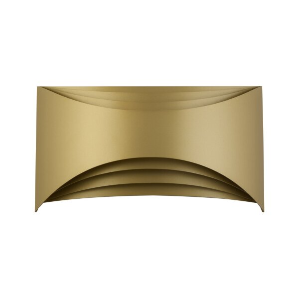 LED Wandleuchte Up Down 2700K Metall Gold H:15 cm