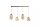 LED Pendelleuchte 3000K Bronze-Braun Bernstein L:103 cm