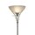 Stehlampe Fußschalter Glas Silber Weiß E27 H:179 cm
