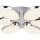 LED Deckenleuchte 4000K Glas Metall Chrom L:52 cm oval