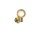 Wandleuchte Glas Messing Champagner G9 IP44 H:12,4 cm