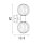 Wandleuchte Glas Messing Champagner G9 IP44 T:12,4 cm