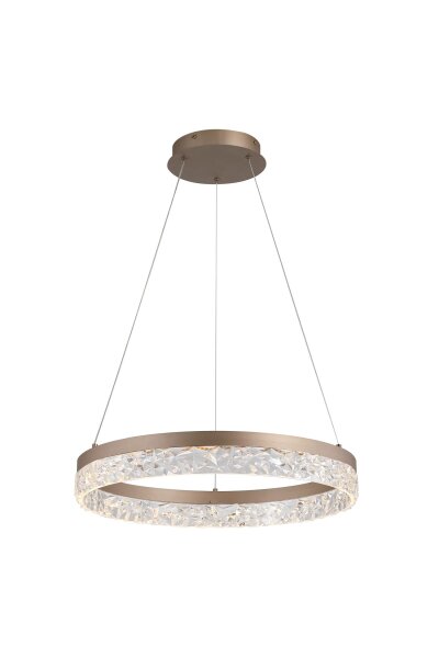 LED Hängelampe 3000K Kristall Bronze-Braun Ø50 cm