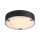 LED Deckenleuchte 3000K Metall Harz Schwarz IP44 Ø35 cm