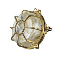 Wandlampe SIFNOS Messing IP64 rund Ø22cm...