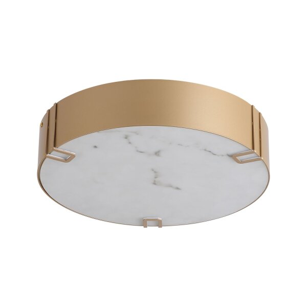 LED Deckenlampe 3000K Metall Harz Gold IP44 Ø35 cm rund