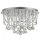 Deckenlampe Metall Kristallglas Chrom G9 Ø45 cm rund